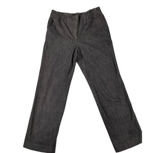 Calvin Klein Womens Size L Dark Wash Dress Pants Straight Leg